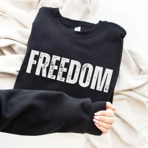Retro Charlie Kirk Freedom Cotton Sweatshirt